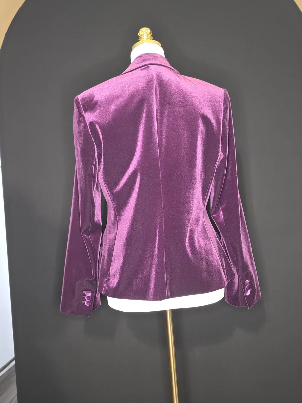 Express Purple Velvet Blazer Jacket